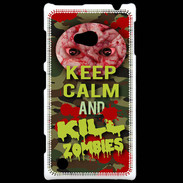 Coque Nokia Lumia 720 Keep Calm and Kill Zombies camouflage