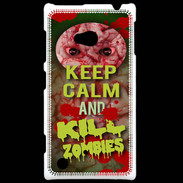 Coque Nokia Lumia 720 Keep Calm and Kill Zombies Cervelle