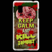 Coque LG Optimus G Keep Calm and Kill Zombies Cervelle