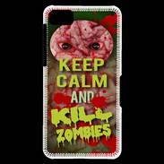Coque Blackberry Z10 Keep Calm and Kill Zombies Cervelle