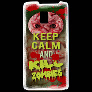 Coque LG P990 Keep Calm and Kill Zombies Cervelle