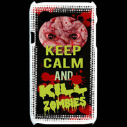 Coque Samsung Galaxy S Keep Calm and Kill Zombies Noir