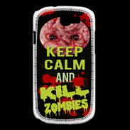 Coque Samsung Galaxy Express Keep Calm and Kill Zombies Noir