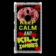 Coque Nokia Lumia 925 Keep Calm and Kill Zombies Noir