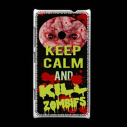 Coque Nokia Lumia 520 Keep Calm and Kill Zombies Noir