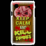 Coque Samsung Galaxy S Keep Calm and Kill Zombies Orange