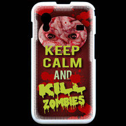 Coque Samsung ACE S5830 Keep Calm and Kill Zombies Rouge