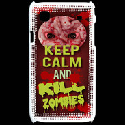 Coque Samsung Galaxy S Keep Calm and Kill Zombies Rouge