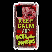Coque Samsung Player One Keep Calm and Kill Zombies Rouge