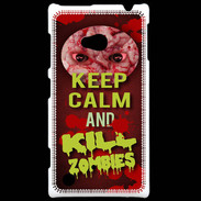 Coque Nokia Lumia 720 Keep Calm and Kill Zombies Rouge