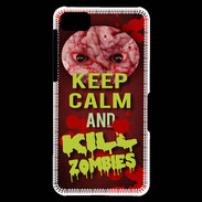 Coque Blackberry Z10 Keep Calm and Kill Zombies Rouge