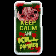 Coque Samsung ACE S5830 Keep Calm and Kill Zombies Vert