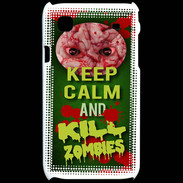 Coque Samsung Galaxy S Keep Calm and Kill Zombies Vert