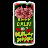 Coque Samsung Galaxy S3 Keep Calm and Kill Zombies Vert