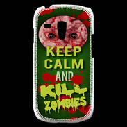 Coque Samsung Galaxy S3 Mini Keep Calm and Kill Zombies Vert
