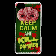 Coque Blackberry Z10 Keep Calm and Kill Zombies Vert