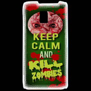 Coque LG P990 Keep Calm and Kill Zombies Vert