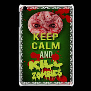 Coque iPadMini Keep Calm and Kill Zombies Vert