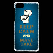 Coque Blackberry Z10 Keep Calm and Make cake Bleu