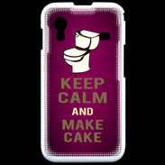 Coque Samsung ACE S5830 Keep Calm and Make cake Rose