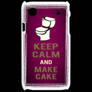 Coque Samsung Galaxy S Keep Calm and Make cake Rose