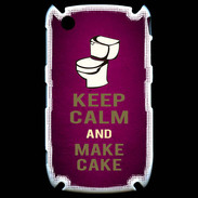 Coque Blackberry 8520 Keep Calm and Make cake Rose