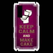 Coque Samsung Player One Keep Calm and Make cake Rose