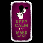 Coque Samsung Galaxy Ace 2 Keep Calm and Make cake Rose