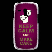 Coque Samsung Galaxy S3 Mini Keep Calm and Make cake Rose