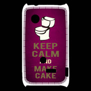 Coque Sony Xperia Typo Keep Calm and Make cake Rose