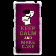 Coque Nokia Lumia 720 Keep Calm and Make cake Rose