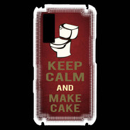 Coque Samsung Player One Keep Calm and Make cake Rouge