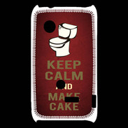 Coque Sony Xperia Typo Keep Calm and Make cake Rouge