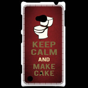 Coque Nokia Lumia 720 Keep Calm and Make cake Rouge