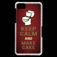 Coque Blackberry Z10 Keep Calm and Make cake Rouge