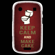 Coque Blackberry Bold 9900 Keep Calm and Make cake Rouge