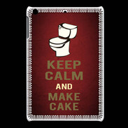 Coque iPadMini Keep Calm and Make cake Rouge