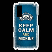 Coque Samsung Player One Keep Calm and Miskine Bleu
