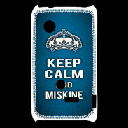 Coque Sony Xperia Typo Keep Calm and Miskine Bleu