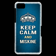 Coque Blackberry Z10 Keep Calm and Miskine Bleu