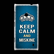 Coque Nokia Lumia 520 Keep Calm and Miskine Bleu