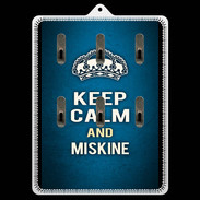 Porte clés Keep Calm and Miskine Bleu