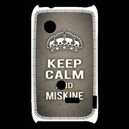 Coque Sony Xperia Typo Keep Calm and Miskine Gris