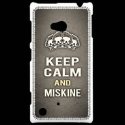 Coque Nokia Lumia 720 Keep Calm and Miskine Gris