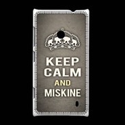 Coque Nokia Lumia 520 Keep Calm and Miskine Gris