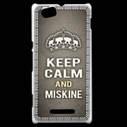 Coque Sony Xperia M Keep Calm and Miskine Gris