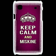 Coque Samsung Galaxy S Keep Calm and Miskine Rose