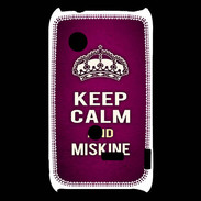 Coque Sony Xperia Typo Keep Calm and Miskine Rose
