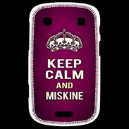 Coque Blackberry Bold 9900 Keep Calm and Miskine Rose