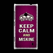 Coque Nokia Lumia 520 Keep Calm and Miskine Rose